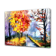Pictură decorativă pe pânză, poster de seară galbenă, pictură de perete, postere pentru living, pictură pentru dormitor, stil înrămat,