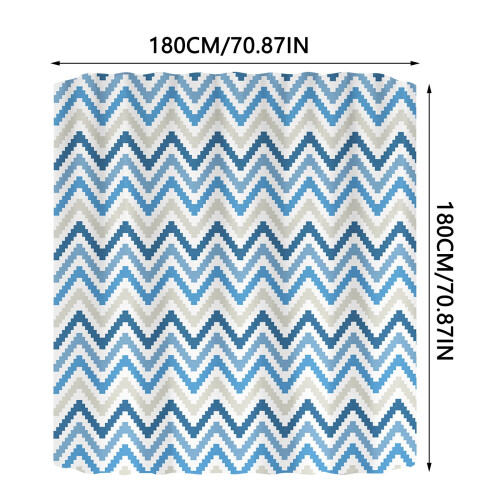 Cortina de chuveiro impermeável XIUH70x70 polegadas com 12 ganchos de plástico, resistente, lavável na máquina (B) 2