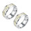 ADVEN2PCS Γυναικεία Φωτεινά Δαχτυλίδια από Ανοξείδωτο Ατσάλι, Όμορφες Βέρες για 1