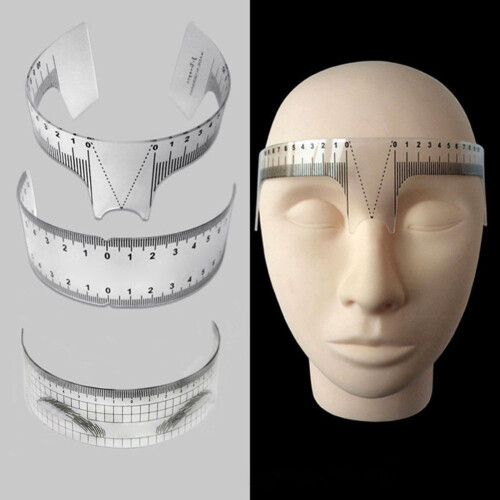Happydeer Microblading Measure Semi Permanent Stencil Makeup Eyebrow Tattoo Guide Ruler 1