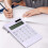 Donemore Calculator Αριθμομηχανή 12 ψηφίων, Φορητή χαριτωμένη λεπτή ηλιακή αριθμομηχανή με 1