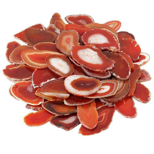KITPIPI1pc Φυσικές φέτες αχάτη χωρίς τρύπα, ακανόνιστες επίπεδες κάρτες από πέτρα 2