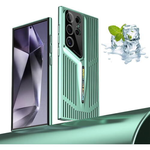 Capa para celular com sistema de resfriamento Blade, compatível com Samsung, adequada para os modelos Samsung S23 e S24.