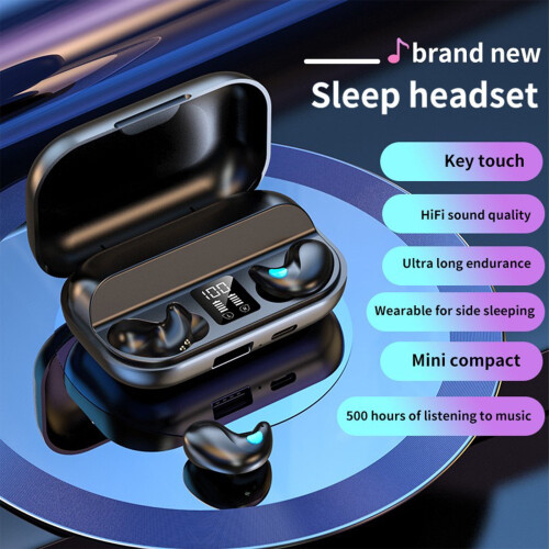 Ακουστικά Tarmeek Mini Bluetooth5.3, Οθόνη LED, Μείωση Θορύβου, Ασύρματα Ακουστικά Ενδώτιου με 1