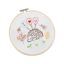 Xubond Laine à crocheter Gamme complète de fils à broder, point de croix, tissu imprimé à motifs floraux, kit de tricot