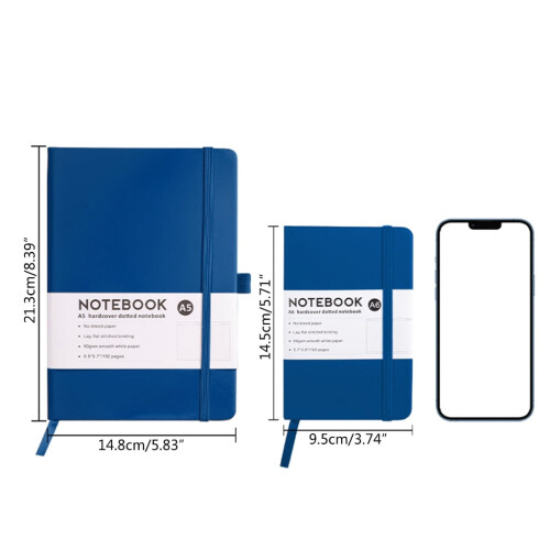 Carnet en PU, bloc-notes professionnel avec fermeture élastique et emplacement pour stylo. 2