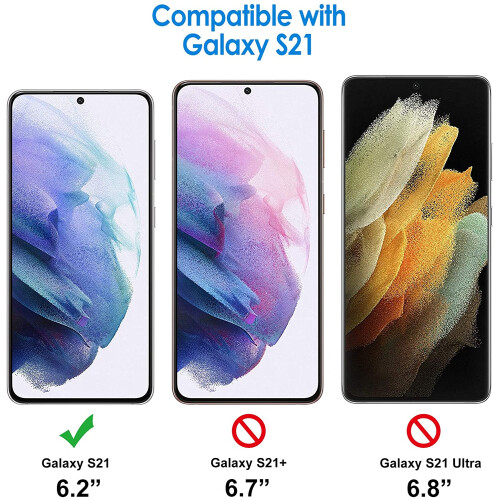 Protetor de tela compatível com Samsung Galaxy S21 5G de 6,2 polegadas, alta definição, película flexível de TPU. 1