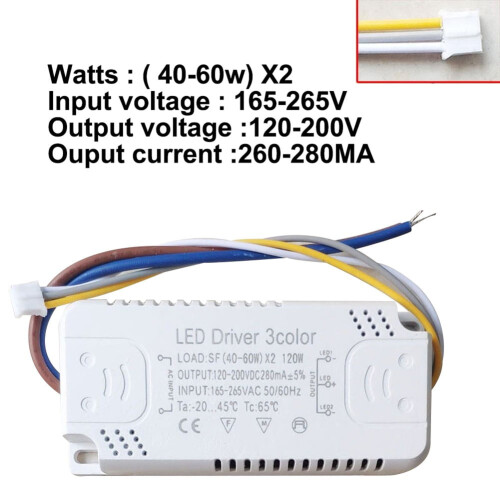 Tailai LED Driver3color Adapter για φωτισμό LED Αντικατάσταση μετασχηματιστή μη απομόνωσης