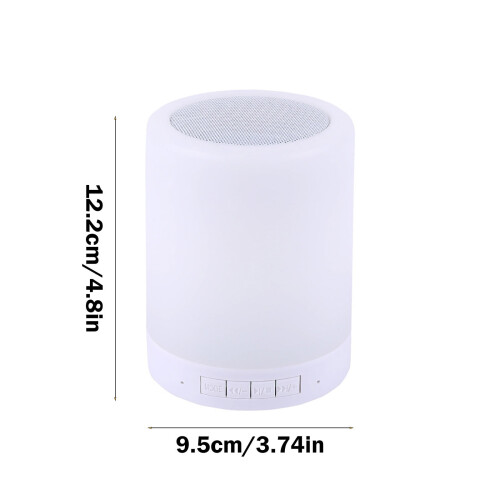 Πολυλειτουργικό ηχείο Bluetooth PAVEOS με νυχτερινό φως, λάμπα αφής που αλλάζει χρώμα, 1