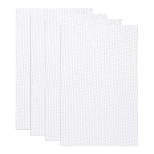ROSENICE4 peças de tecido de algodão Aida para ponto cruz, 30x45cm (12x18 polegadas), 11 peças