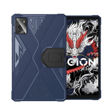 Étui de protection avec support compatible avec Lenovo Legion Y700 (2024) 3e génération, coque en TPU antichoc avec coins à coussin d'air,