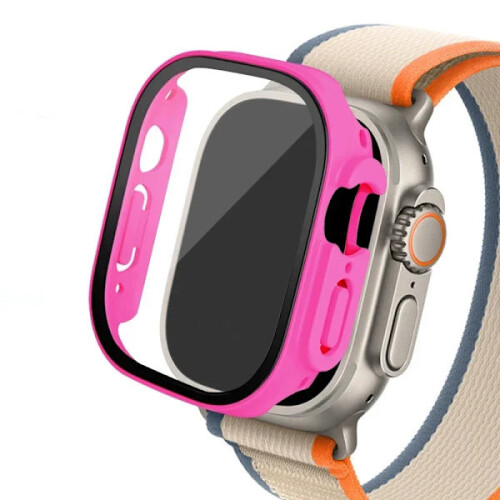 Γυαλί+Θήκη για Apple Watch Ultra2 49mm, Προφυλακτήρας υπολογιστή + Προστατευτικό οθόνης με
