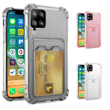 Compatible with Samsung Galaxy A12 / A12 5G - Case / Protection / Card Slot Transparent