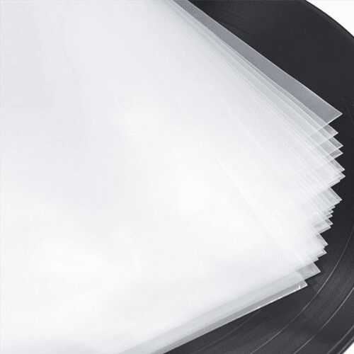 90 Sacos Planos com Abertura Superior, Capa Externa de Plástico Resistente de 6,7 Mil para Discos de Vinil de 12 Polegadas (Duplo/Gatefold), 2LPs, 1