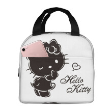 Hello Kitty matlåda med dragkedja, vattentät och återanvändbar kylväska för kvinnor och män, för kontor/picknick/arbetsplatser - STyle2