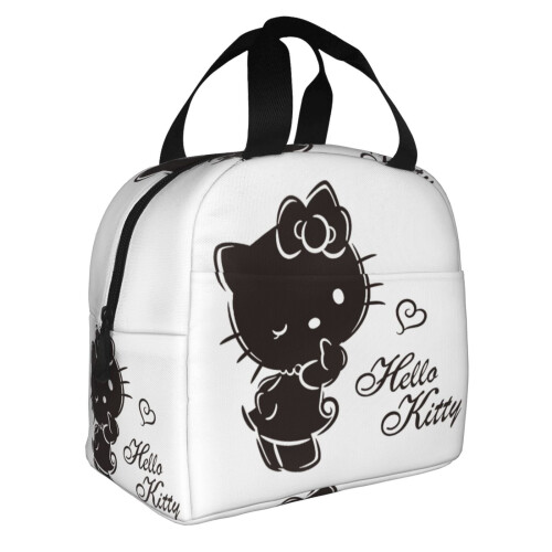 Γυναικεία τσάντα φαγητού Hello Kitty με φερμουάρ, αδιάβροχη και επαναχρησιμοποιήσιμη, 1