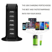 Multifunctionele 6-poorts oplader voor zeilboten, intelligente stekkerdoos met 6 USB-poorten, multi-laadstation