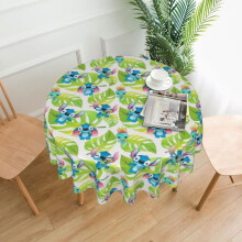 Stitch Rectangular Tablecloth 60in, Water Resistance Antiwrinkle Spillproof Soft Fabric, compatible with dining room, parties, holiday dinners