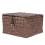 Zonh Wicker Storage Basket with Lid Seagrass Bins Rectangular Organizer 3
