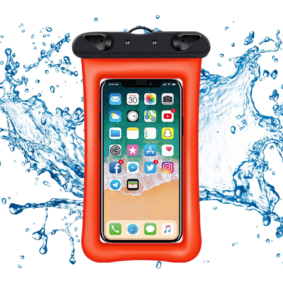 Universal Phone Pouch Ipx8 Phone Case For Beach Underwater Cellphone Dry Bag With Lanyard Fits All Phones Up To 7.2In 9191629712519