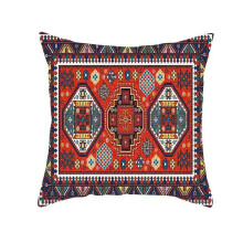 Taies d'oreiller en coton et lin mandala rétro abstrait géométrique floral élégant style bohème luxueux décoratif pour chambre à coucher