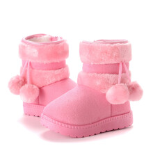 Botas de nieve FAMTKT para niños y niñas, calzado infantil para exteriores, botines antideslizantes con cremallera lateral.