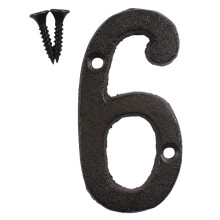 Miayilima Wrought Iron Decorations Creative Diy House Number Casts Iron Metal Numbers