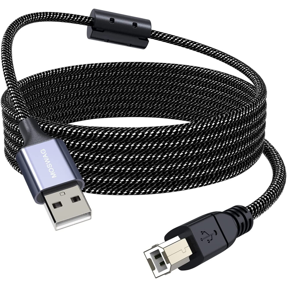 Usb Printer Cable 10Ft/3Meter Scanner Cable Usb Printer Cord Type A To Type B Durable Usb 2.0 Scanner Cord High 9004841026558