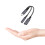 Adaptor împletit tip C2 în 1, convertor pentru căști, adaptor audio digital, potrivit 3