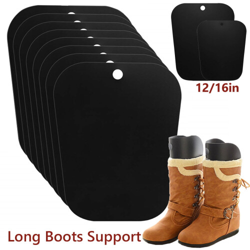 8 Pcs Boot Shaper Inserts Holder Stand Reusable Tall Boot Support Trees for Long Boots Black Prevent Creasing Bending