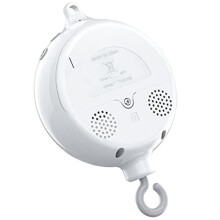 Crib Mobile Motor Baby Music Box Spinner with 3 Modes Volume Adjustable 12 Lullabies Automatic Shutdown after 30 Minutes [dB} White