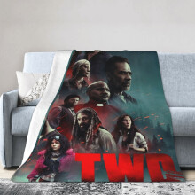 Manta de hotel de The Walking Dead, manta de anime para cama, manta para sofá, manta de forro polar ultrasuave para dormitorio y sala de estar, 60 x