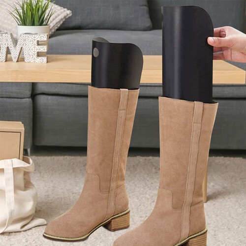 8 Pcs Boot Shaper Inserts Holder Stand Reusable Tall Boot Support Trees for Long Boots Black Prevent Creasing Bending 1