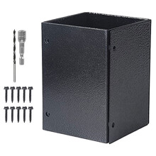 Column Protector Post Bracket Railing Cover Mailbox Square Adjustable Self-assembled Base Fence