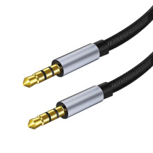 AUX audiokábel 3,5 mm-es apa - apa autó audiokábel Mobiltelefon audio fejhallgató audiokábel összekötőkábel 1M
