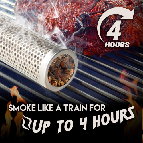 Spar! iHPH7Smoker Grillrør Rustfrit Stål til Grøntsager, Ost, Nødder, Tæt Røg 2