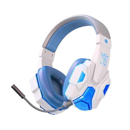 Ασύρματα ακουστικά Bluetooth Over-Ear με μικρόφωνο, μείωση φωτεινού θορύβου LED, 1