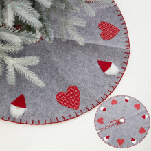 Jupe de sapin de Noël en feutre de 99 cm (39 pouces), décoration rustique de style ferme pour Noël, l'automne et l'hiver, décoration intérieure