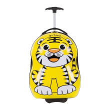 Uanit Kids Foldable Trolley Suitcase 16 Inch with Wheels, Compatible with Minnie Mouse Design, Carry On Cabin Bag with Handle