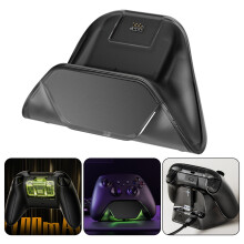 SUSUchens Gamecontroller-Ladestation – Überspannungssichere Schnellladestation mit Kontrollleuchte, Schwarz