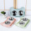 Besufy Pet Bowl Γάτας από Ανοξείδωτο Ατσάλι Διπλό Μπολ, Αδιάβροχο, Τροφοδοτικό Νερού 1