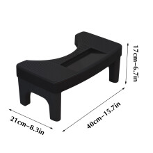 Sgabello da toilette Ajauxi, sgabello accovacciato per adulti, sgabello da toilette portatile antiscivolo, compatibile con l'uso in bagno a casa, per