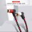 Cabo Y de 3,5 mm macho para 2 RCA com conector AUX para microfone, para laptop, 1 m (90 graus) 3