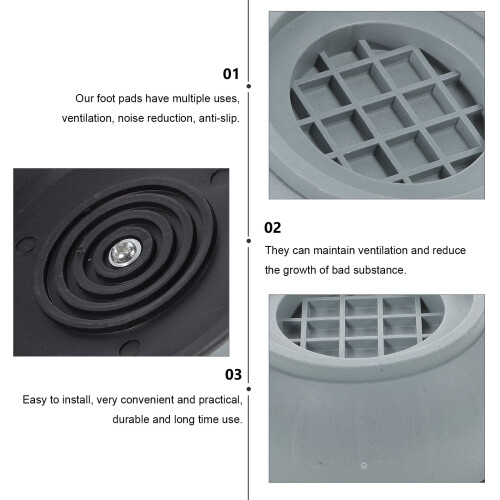 Eease DOITOOL 8 Stück Antivibrations-Unterlegscheiben für Heimmöbel 1