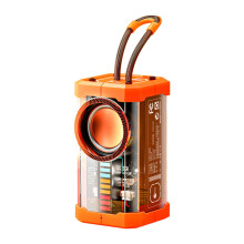 ¡Ofertas de liquidación de verano! Mini altavoz portátil inalámbrico Bluetooth de estilo mecha transparente Zeceouar para exteriores.