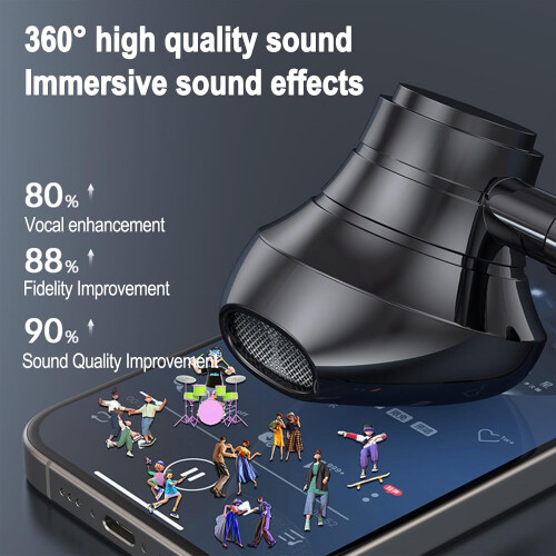 Ασύρματα ακουστικά Bluetooth με κάρτα ήχου Live Earphones2024, ακουστικά ακύρωσης θορύβου 1