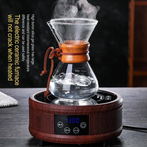 Handkaffeemaschine mit Filter, BPA-freie Glaskaraffe – 13,5 Unzen 2