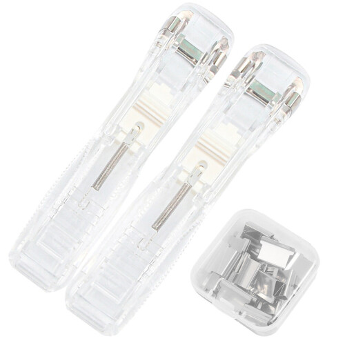 1 distributeur de trombones portable, agrafeuse de reliure, agrafeuse de bureau, agrafeuse de documents 1