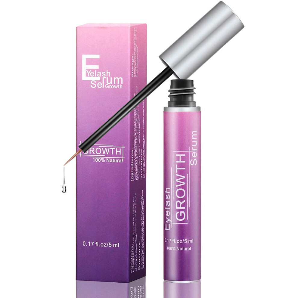 Eyelash and Eyebrow Growth Serum 5ml â Longer Fuller Lashes, Thicker Natural Brows, Hypoallergenic