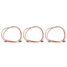 3 Stück 1 m Jumperkabel Duplex Multimode LC-LC LC zu LC Glasfaser-Patchkabel